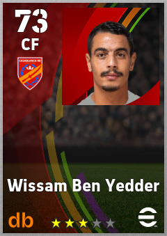 Wissam Ben Yedder — CF, OVR 73, MAX 73
