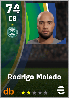 Rodrigo Moledo — CB, OVR 74, MAX 74