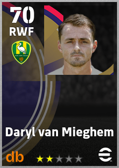 Daryl van Mieghem eFootball player card