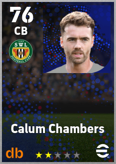 Calum Chambers — CB, OVR 76, MAX 76