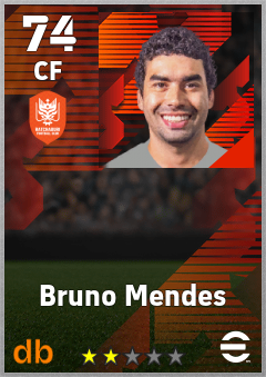 Bruno Mendes — CF, OVR 74, MAX 74