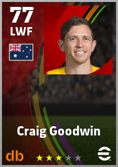 Craig Goodwin — LWF, OVR 77, MAX 77