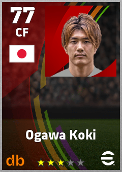 Ogawa Koki — CF, OVR 77, MAX 77