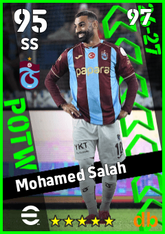 Mohamed Salah — SS, OVR 95, MAX 97
