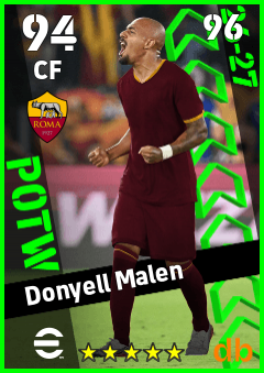 Donyell Malen — CF, OVR 94, MAX 96