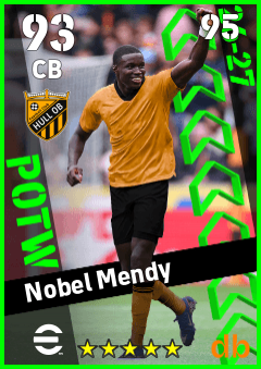 Nobel Mendy — CB, OVR 93, MAX 95