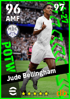 Jude Bellingham — AMF, OVR 96, MAX 97