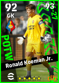 Ronald Koeman Jr. — GK, OVR 92, MAX 93