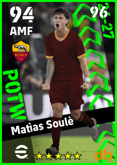 Matìas Soulè — AMF, OVR 94, MAX 96