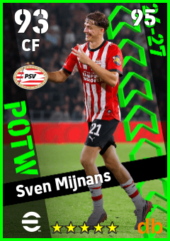 Sven Mijnans — CF, OVR 93, MAX 95
