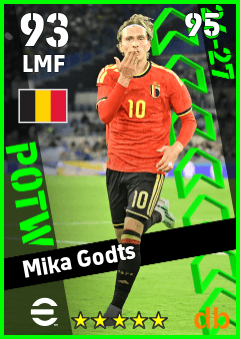 Mika Godts — LMF, OVR 93, MAX 95