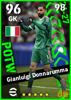 DONNARUMMA — GK, OVR 96, MAX 98
