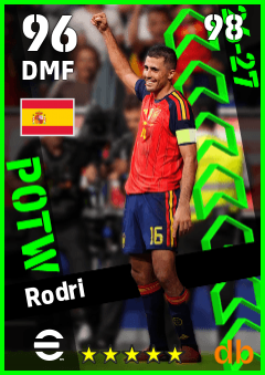 RODRIGO — DMF, OVR 96, MAX 98