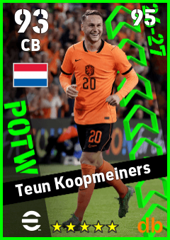 KOOPMEINERS — CB, OVR 93, MAX 95