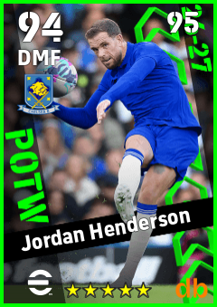 Jordan Henderson — DMF, OVR 94, MAX 95
