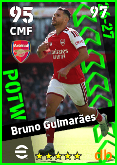 Bruno Guimarães — CMF, OVR 95, MAX 97