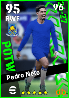Pedro Neto — RWF, OVR 95, MAX 96