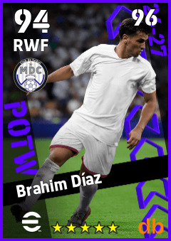 Brahim Díaz — RWF, OVR 94, MAX 96