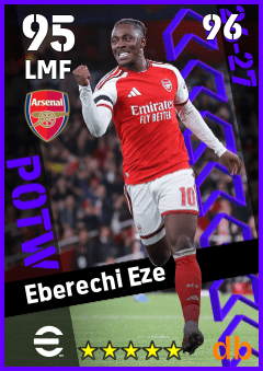 Eberechi Eze — LMF, OVR 95, MAX 96