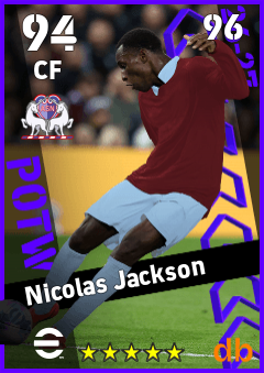 Nicolas Jackson — CF, OVR 94, MAX 96