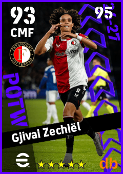 Gjivai Zechiël — CMF, OVR 93, MAX 95