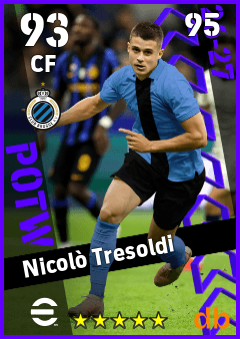 Nicolò Tresoldi — CF, OVR 93, MAX 95