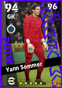 Yann Sommer — GK, OVR 94, MAX 96