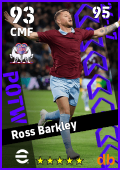 Ross Barkley — CMF, OVR 93, MAX 95
