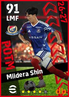 Miidera Shin — LMF, OVR 91, MAX 91