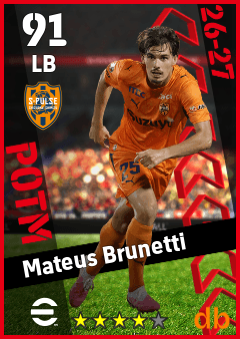 Mateus Brunetti — LB, OVR 91, MAX 91