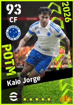 Kaio Jorge — CF, OVR 93, MAX 93