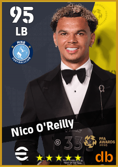 Nico O'Reilly — LB, OVR 95, MAX 95