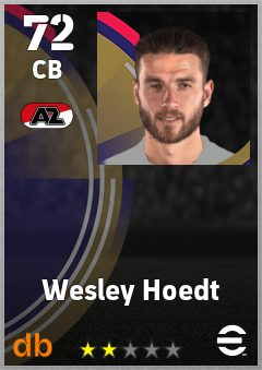 Wesley Hoedt — CB, OVR 72, MAX 72
