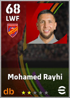 Mohamed Rayhi — LWF, OVR 68, MAX 68
