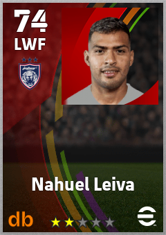 Nahuel Leiva — LWF, OVR 74, MAX 74