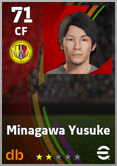 Minagawa Yusuke — CF, OVR 71, MAX 71