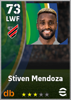 Stiven Mendoza — LWF, OVR 73, MAX 73
