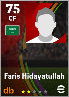 Faris Hidayatullah — CF, OVR 75, MAX 75