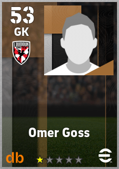 Omer Goss — GK, OVR 53, MAX 53