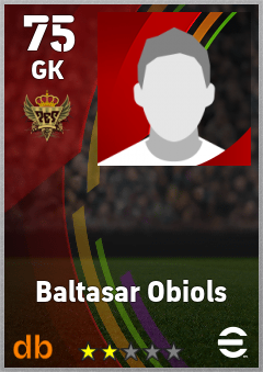 Baltasar Obiols — GK, OVR 75, MAX 75