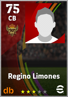 Regino Limones — CB, OVR 75, MAX 75