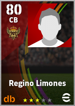 Regino Limones — CB, OVR 80, MAX 80