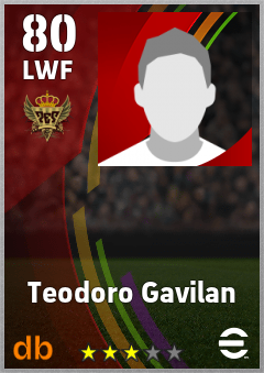 Teodoro Gavilan — LWF, OVR 80, MAX 80