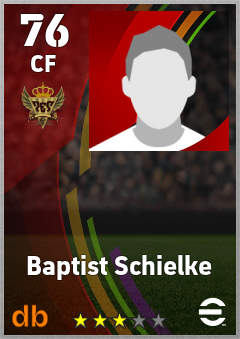 Baptist Schielke — CF, OVR 76, MAX 76