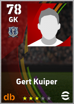 Gert Kuiper — GK, OVR 78, MAX 78