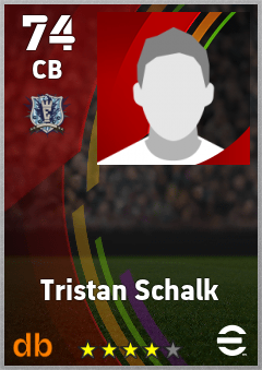 Tristan Schalk — CB, OVR 74, MAX 74