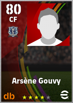 Arsène Gouvy — CF, OVR 80, MAX 80