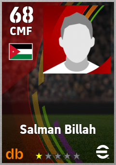 Salman Billah — CMF, OVR 68, MAX 68