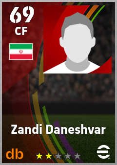 Zandi Daneshvar — CF, OVR 69, MAX 69