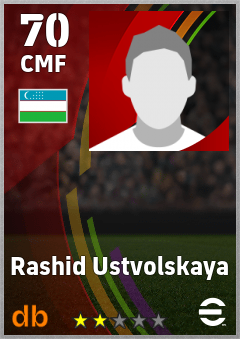 Rashid Ustvolskaya — CMF, OVR 70, MAX 70